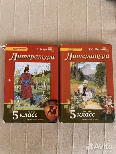 Учебник литература 5класс Меркин 2части