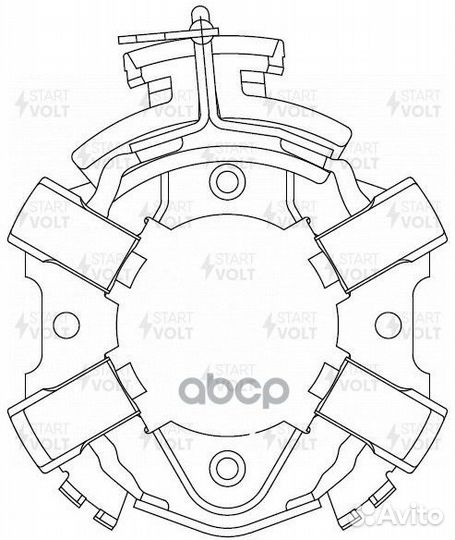 Узел щеточный стартера VAG passat B7 (11) /golf