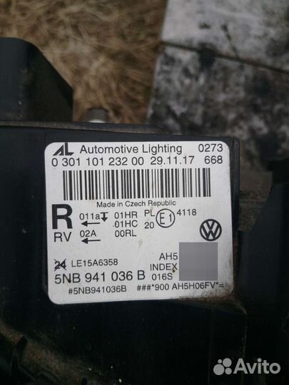 Фара volkswagen tiguan 2 правая в сборе