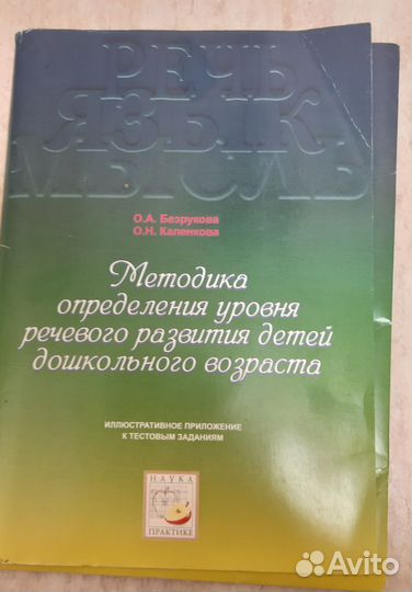 Безрукова Методика определения уровня развития реч
