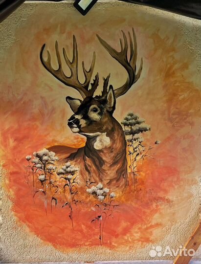 Художественная, графическая роспись стен