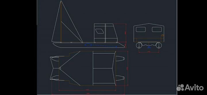 Моторный катамаран