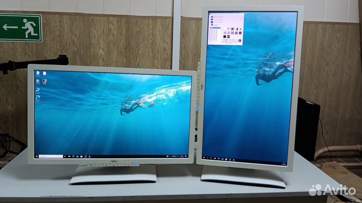 Монитор fujitsu 23 дюйма/IPS/10 штук