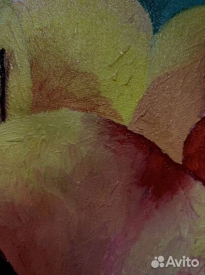 Картина маслом, тюльпаны