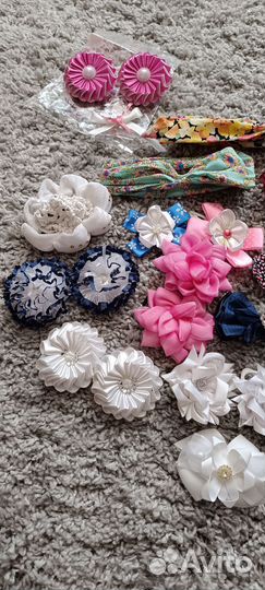 Резиночки заколки очки детские