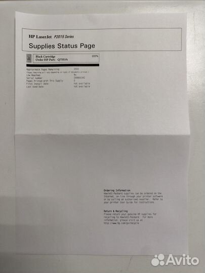 Лазерный принтер HP LaserJet P2015d