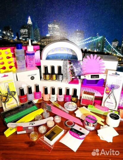 Набор для шеллака наращивания аппаратного маникюра