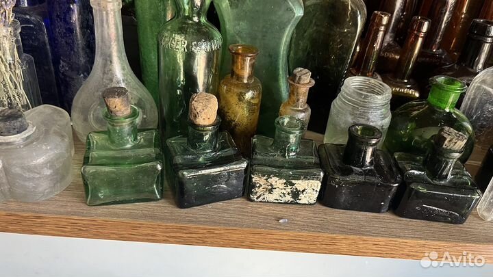 Чернильницы фарфоровые и стеклянные