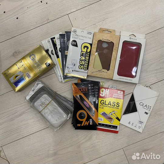 Чехлы и стекла одним лотом