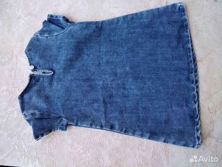 Джинсовое платье для девочки 98