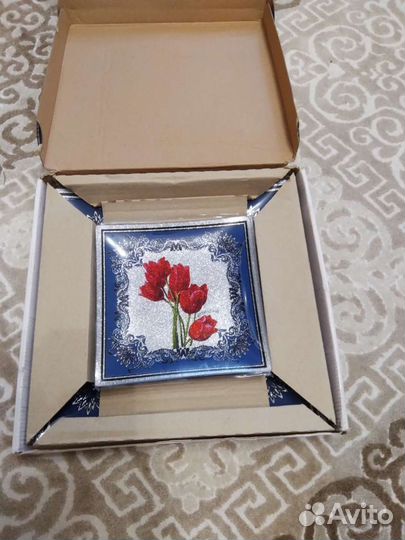 Набор стеклянных тарелок, 7 шт