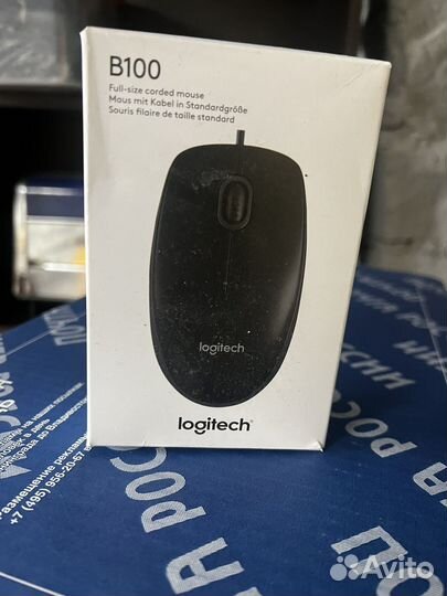 Клавиатура K120 и мышь B100 Logitech