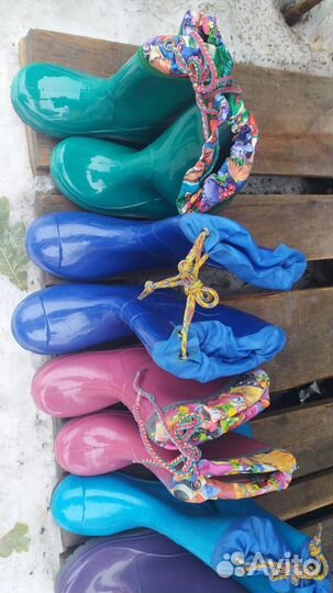 Детские резиновые сапоги