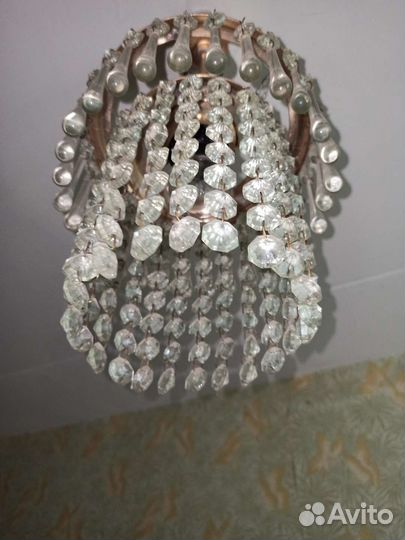 Люстра стекло СССР