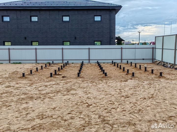 Винтовые сваи под ключ установка обвязка