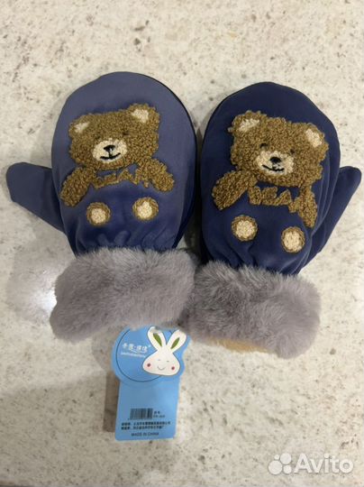 Варежки детские 1-2 года