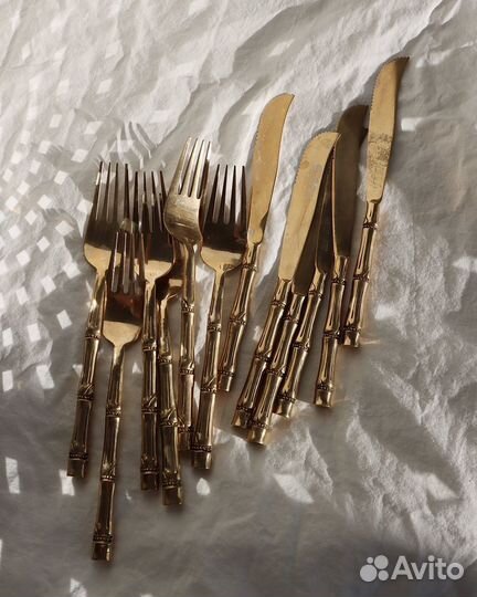 Столовые приборы винтаж бронза Таиланд