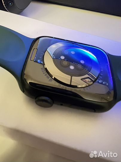 Часы apple watch 7 45 mm green