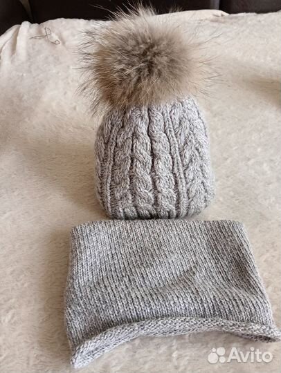Шапка зимняя для девочки 50 52