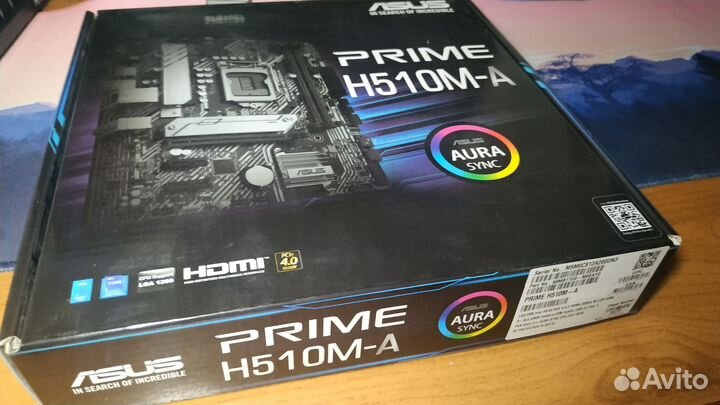 Материнская плата asus prime h510m-a