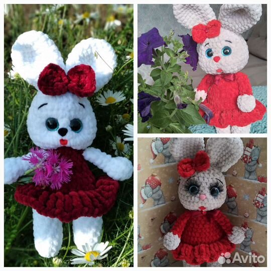 Вязаные плюшевые игрушки ручной работы