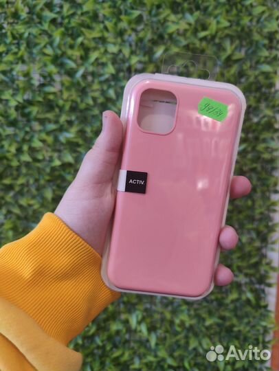 Силиконовый Чехол на iPhone 11 (Розовый)