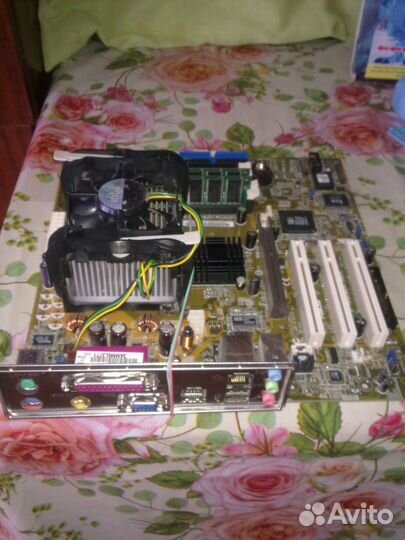 Материнская плата asus + Процессор + память