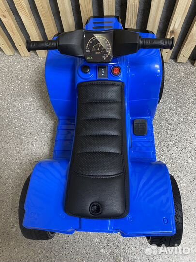 Электромобиль квадроцикл синий