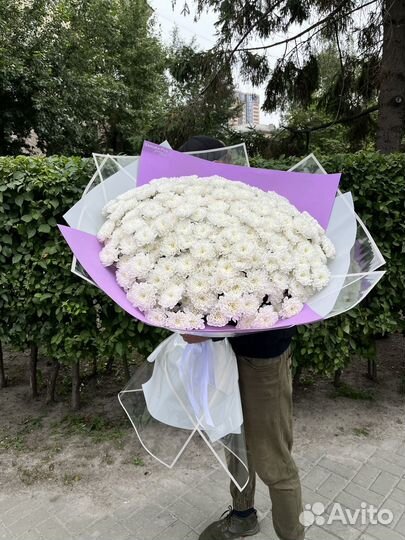 Букет из хризантемы, ромашки цветы