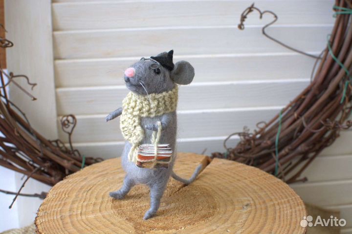 Валяные мышки ручной работы