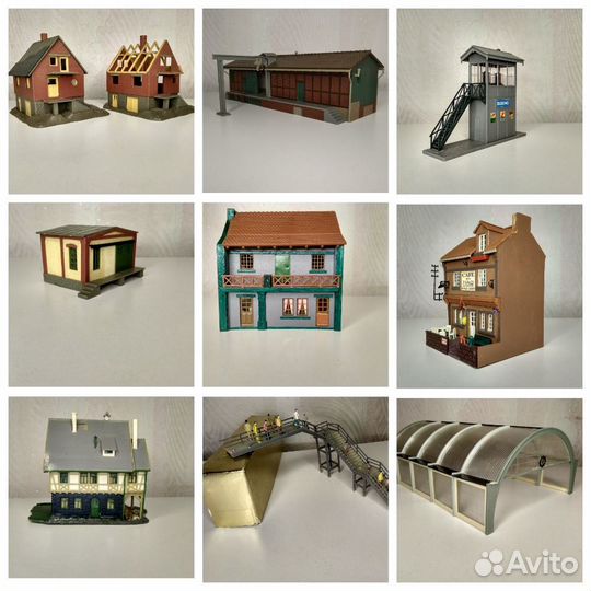 Железная дорога 12мм.строения Auhagen и другие