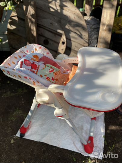 Стульчик для кормления chicco polly 2в1
