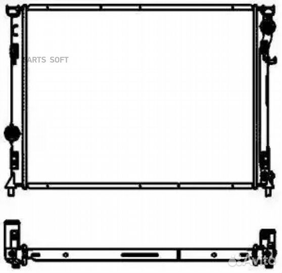 Радиатор охлаждения Додж Чарджер 2006