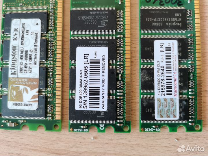 Оперативная память ddr-400 1Gb