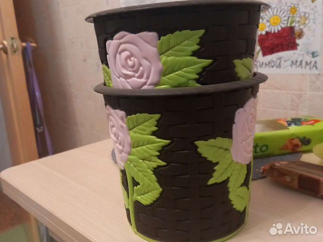 Кашпо для цветов 2 шт