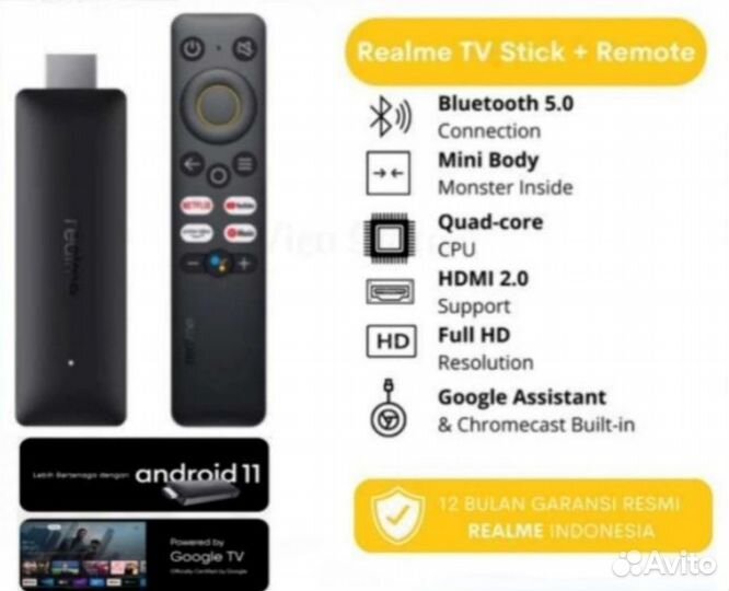 Realme 4K SMART Google TV Stick