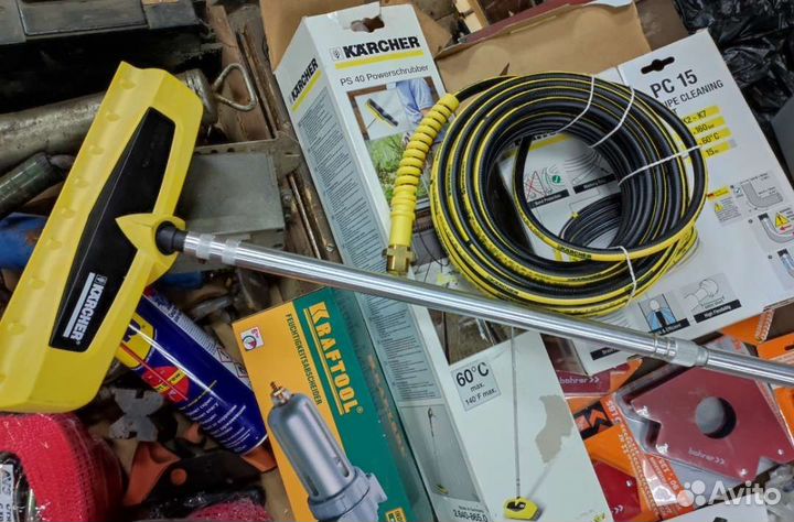 Karcher для всех видов, щётка и шланг оригинальные