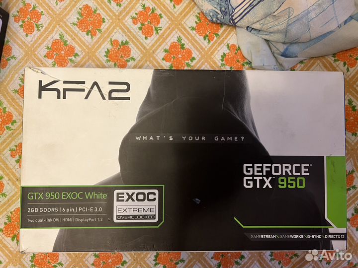 Видеокарта gtx 950 KFA2 White