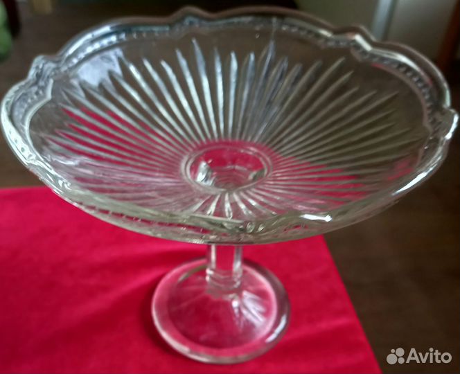 Ваза для фруктов на ножке СССР