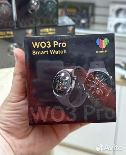 SMART Watch W03 pro круглые Смарт часы