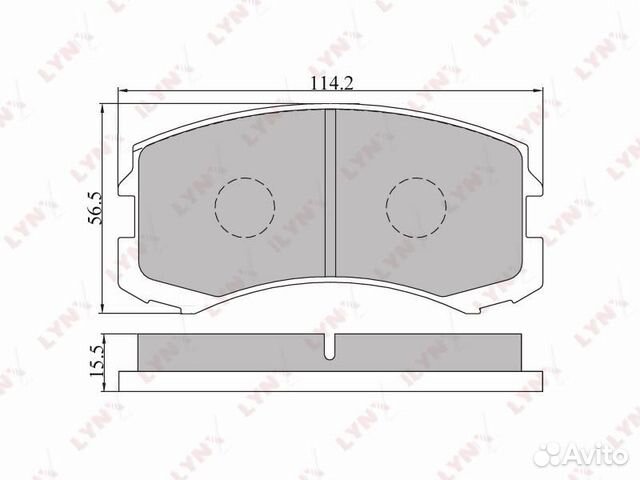Колодки тормозные дисковые перед