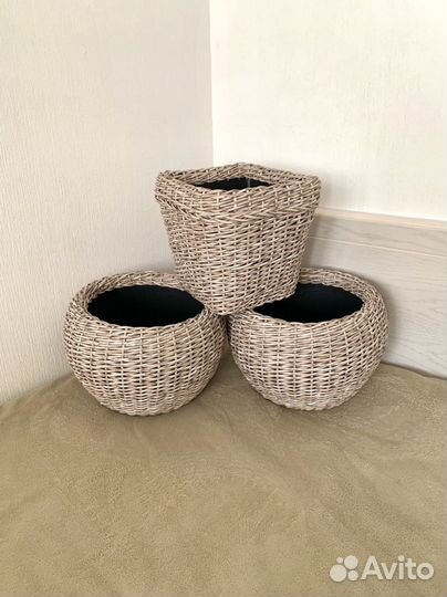 Кашпо Корзина плетеная Ч