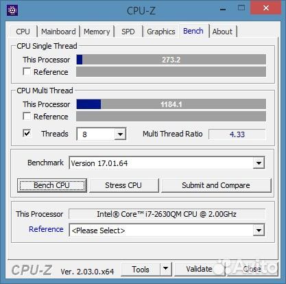 Рабочий мобильный процессор i7-2630QM (SR02Y)