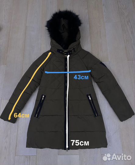 Пуховики зимние женские 42 44