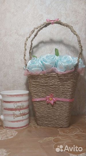 Розы, цветочная композиция, подарок