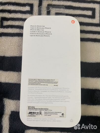 Чехол силиконовый оригинальный на iPhone 6