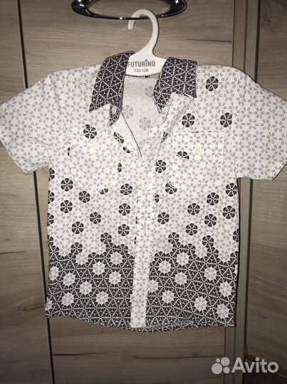 Много рубашек 90-116 см