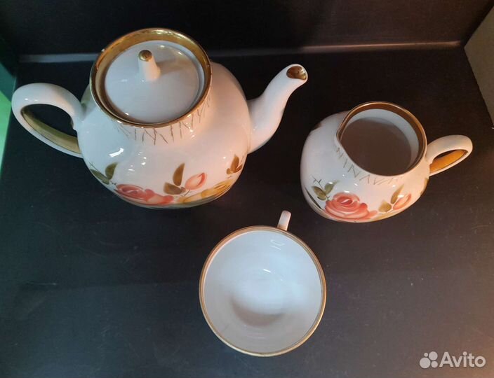 Остатки сервиза лфз Букет чайных роз