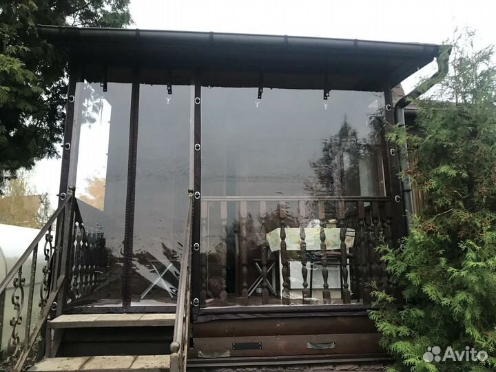 Мягкие окна с открывающимися створками