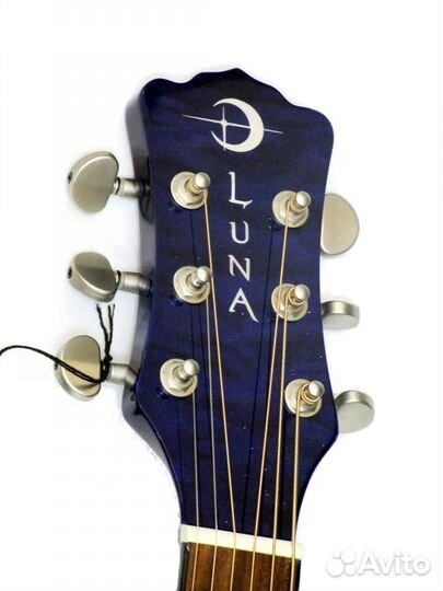 Электроакустическая гитара Luna FLO PF QM lefty pa